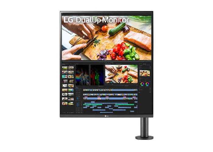LG 27,6 Zoll Ergo DualUp Monitor mit Nano-IPS und SDQHD-Auflösung, 28MQ780-B