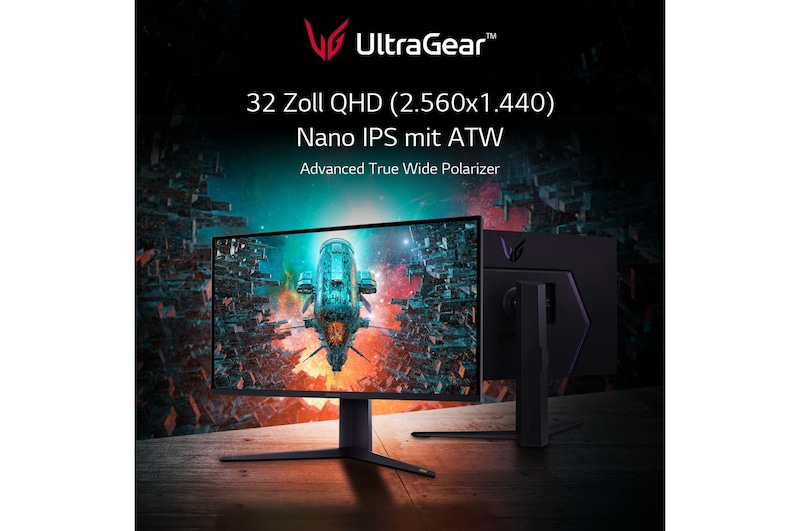 LG UltraGear™-Gaming-Monitor mit 32 Zoll, UHD 4K und VESA DisplayHDR™ 1000, 32GQ950-B