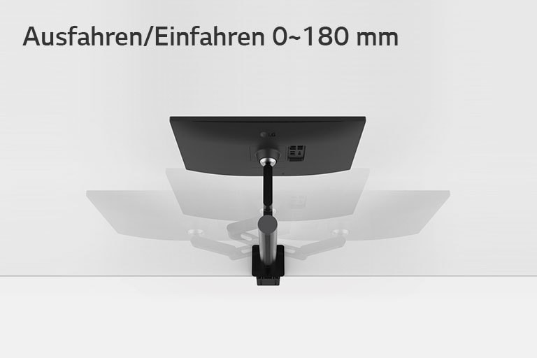 Simulation des Ausfahr-/Einfahrbereichs von 0~180 mm