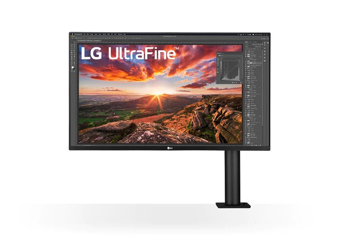 LG 31,5 Zoll UltraFine™ Ergo Monitor mit HDR10, IPS und UHD 4K-Auflösung, 32UN880-B