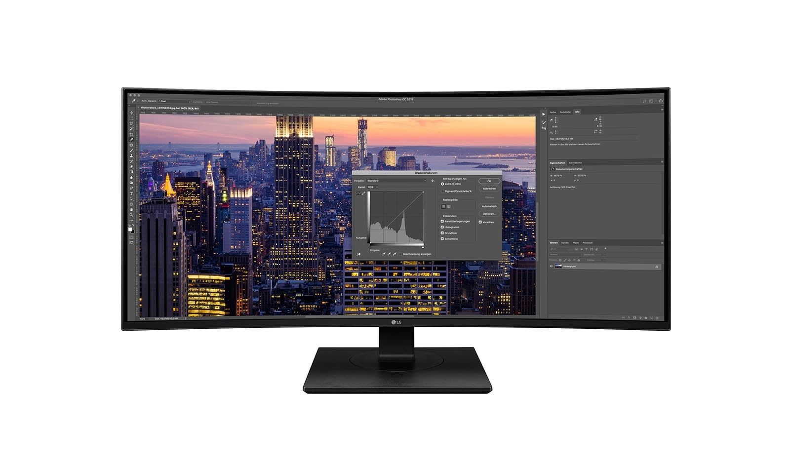 Vorderseite von 34&#34; QHD IPS 21:9 Curved UltraWide™ Monitor 34CB88-A