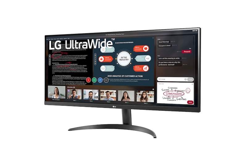 LG 34 Zoll UltraWide™ IPS Monitor mit HDR10 und Full HD, 34WP500-B