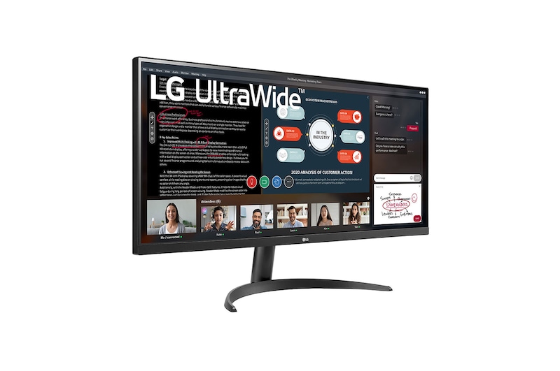 LG 34 Zoll UltraWide™ IPS Monitor mit HDR10 und Full HD, 34WP500-B
