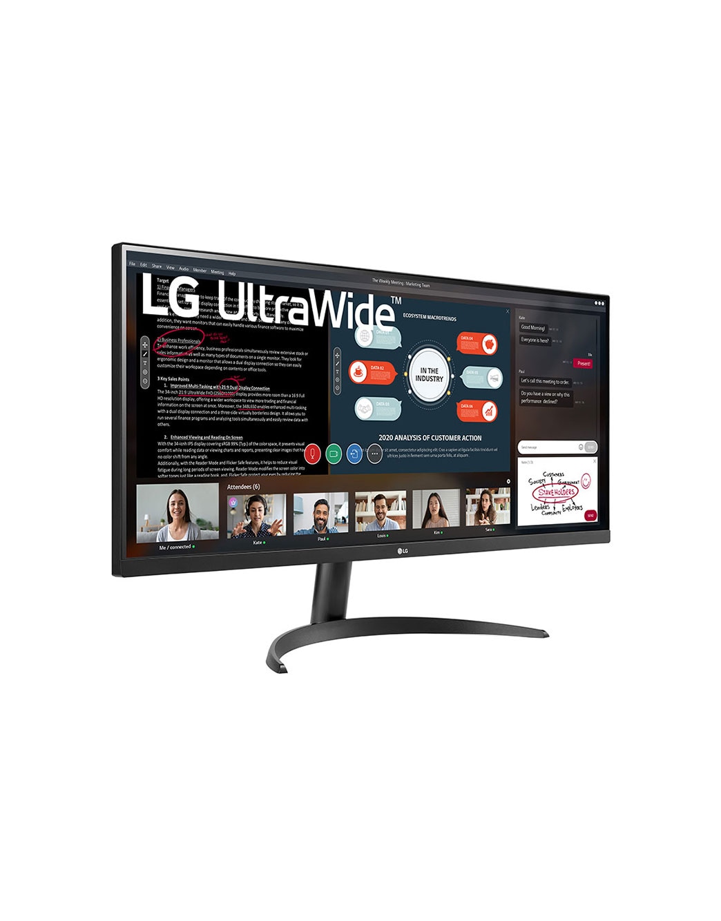 LG ウルトラワイドモニター 34WP500-B UWFHD LG 34WP500 | 34 Zoll UltraWide™ Monitor | FHD | LG DE