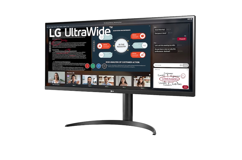 LG 34 Zoll UltraWide™ IPS Monitor mit HDR10 und Full HD, 34WP550-B