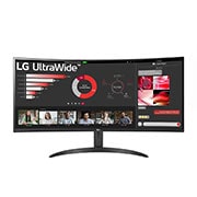 LG 34 Zoll 21:9 Curved UltraWide™ QHD (3440x1440) Monitor mit FreeSync™, 34WR50QC-B