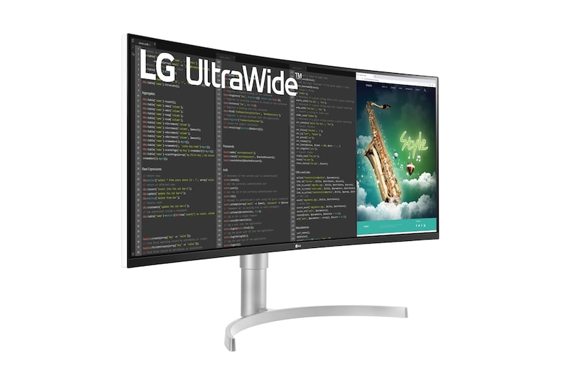 LG 35 Zoll Curved UltraWide™Monitor mit QHD-Auflösung und HDR10, 35WN75C-W