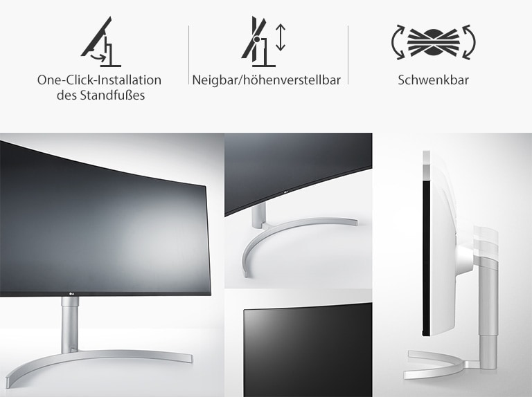 ergonomisches_design__one-click-installation_des_standfußes__l___neigbar/höhenverstellbar  l   schwenkbar
