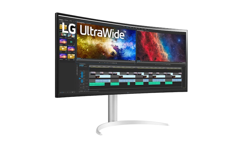 LG 38 Zoll Curved UltraWide™ Monitor mit IPS, QHD+ und HDR 10, 38WP85C-W