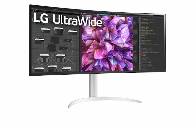 LG Curved 37,5 Zoll-21:9-UltraWide™-Monitor mit QHD+ (3.840 x 1.600), 38WQ75C-W