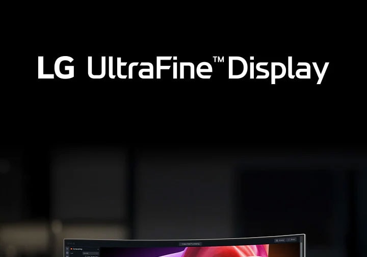 LG UltraFine Monitor logo.