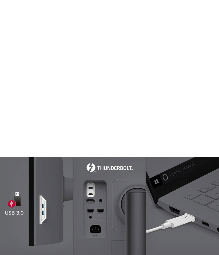 Thunderbolt™ 4 und eine Vielzahl von Anschlüssen sorgen für eine einfache Steuerung und Konnektivität.