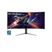 LG 45 Zoll UltraGear™ Curved OLED-Monitor mit blendfreiem und entspiegeltem Display und 240 Hz Bildwiederholfrequenz, 45GR95QE