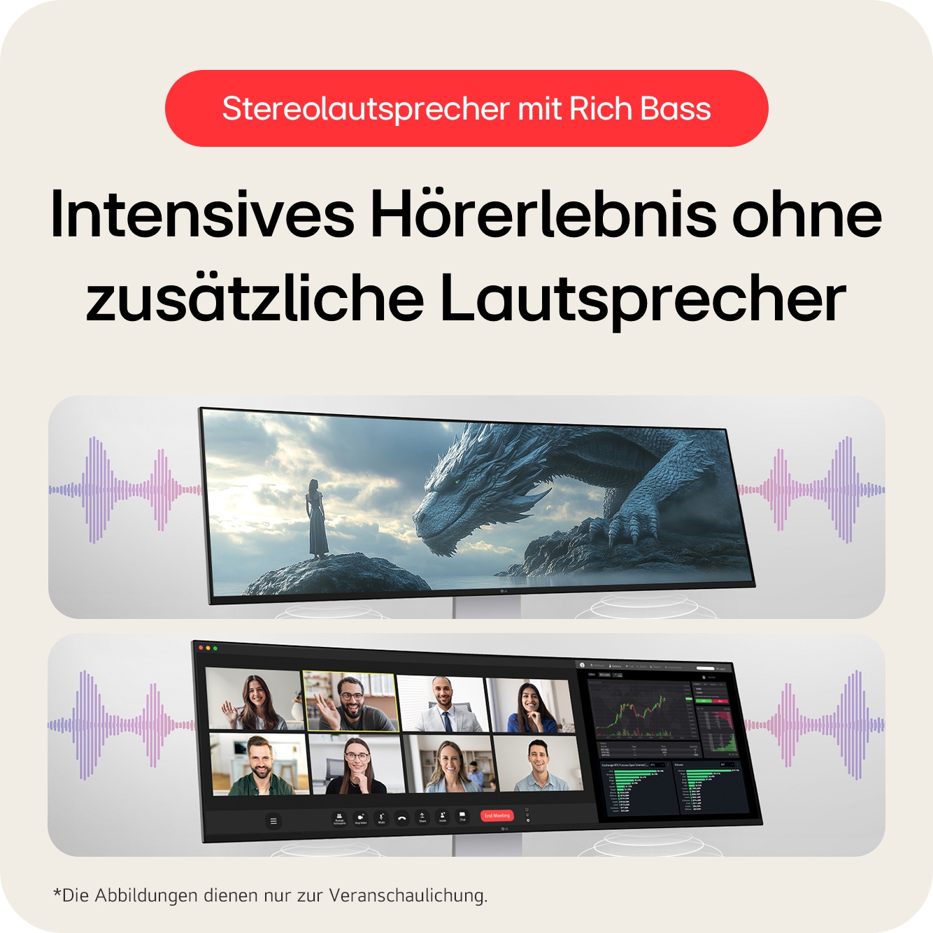 LG 49 Zoll UltraWide Dual QHD (5.120 x 1.440) Curved Nano-IPS-Display mit 144 Hz, 49U950A-W