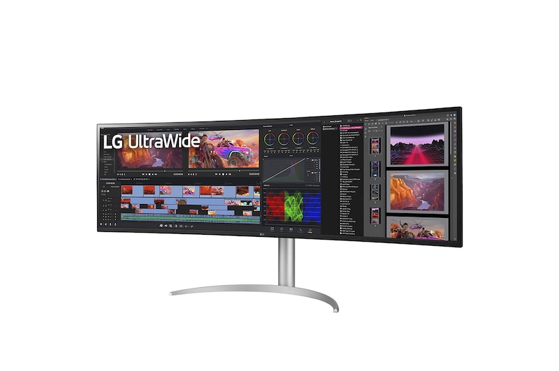 LG 49 Zoll UltraWide™ Monitor mit Dual QHD-Auflösung und Nano IPS, 49WQ95X-W