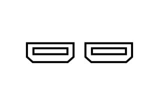 2 HDMI port piktogram.	