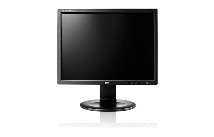 Vorderseite von 48,26 cm (19“) ergonomischer LED Monitor mit umweltfreundlicher LED Technologie, Kontrasten von 5.000.000:1 für angenehmes Arbeiten E1910T