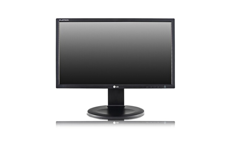 Vorderseite von LG TFT-Monitor FLATRON wide mit 60,96 cm (24“) Bildschirmdiagonale, OSD, 170° Blickwinkel E2411T-BN