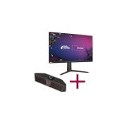 Vorderseite von 32 Zoll UltraGear™ Gaming Monitor + GP9 UltraGear™ Gaming-Lautsprecher Bundle GP9_32GP850-B_bundle