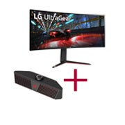 Vorderseite von 38 Zoll UltraGear™ Gaming Monitor + GP9 UltraGear™ Gaming-Lautsprecher Bundle GP9_38GN950-B.AEU_bundle
