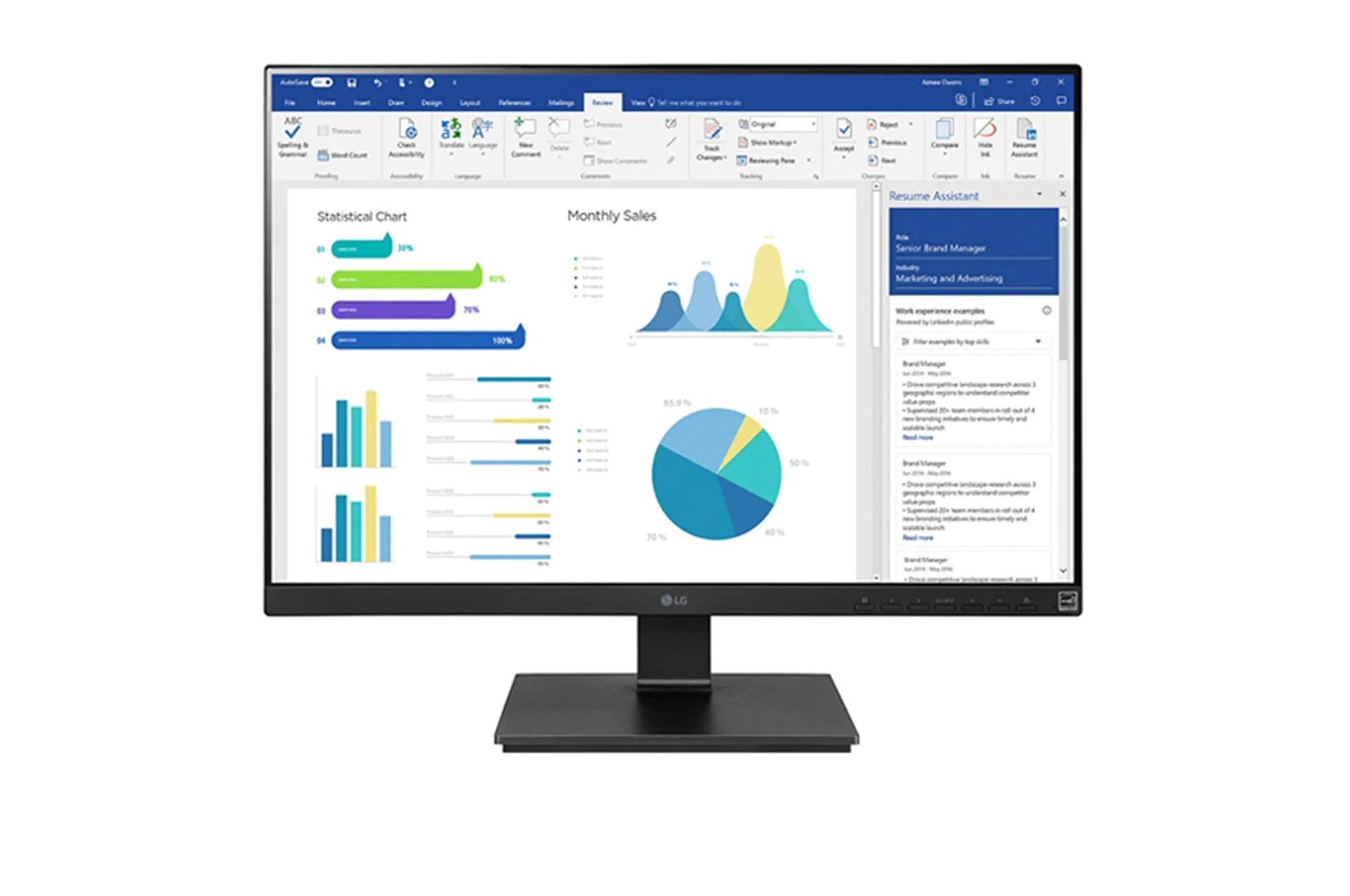 Vorderseite von 25&#34; WUXGA IPS-Monitor (16:10) mit OnScreen Control und Flicker Safe 25BL55WY-B