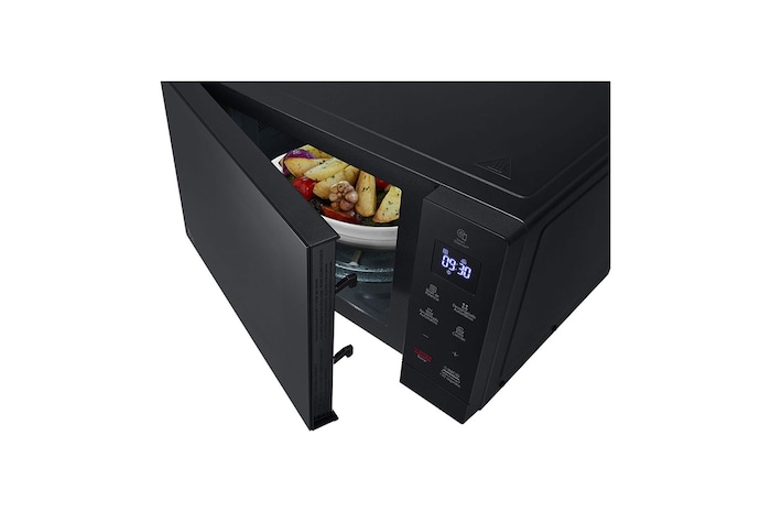 LG Solo-Mikrowelle Schwarz (30 L, 700 Watt) mit EasyClean | MS3032JAS, MS3032JAS