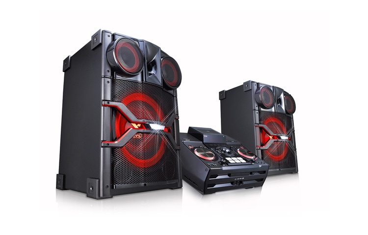 LG Micro Hi-Fi Anlage mit 2.900 Watt | Bluetooth, CD & Radio | USB | Auto DJ & Smart DJ, CM9740