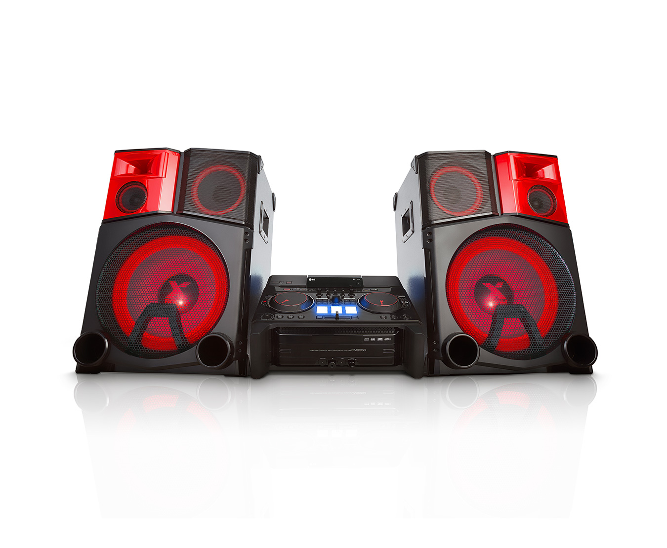 LG Micro Hi-Fi Anlage mit 4.400 Watt | Bluetooth, CD & Radio | USB | Auto DJ & Smart DJ, CM9950