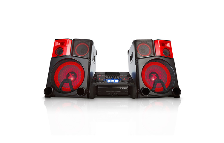 LG Micro Hi-Fi Anlage mit 4.400 Watt | Bluetooth, CD & Radio | USB | Auto DJ & Smart DJ, CM9950