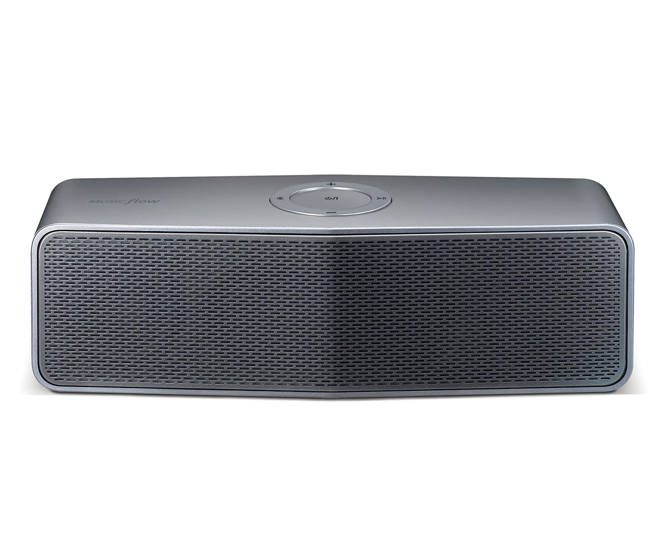 Vorderseite von 2.0 tragbarer Bluetooth-Lautsprecher in Silber mit 20 Watt | XBOOM Go  P7 (NA8550)