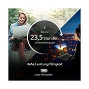 LG 14'' Notebook mit Windows 11 Home | Intel® Core™ i7 Prozessor | 16GB LPDDR5 RAM | 1TB SSD | 72-WH-Akku | 14Z90Q-G.AA79G, 14Z90Q-G.AA79G