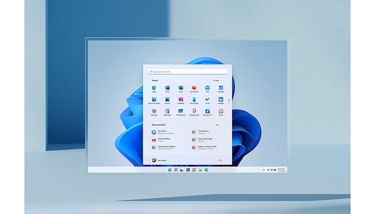 Die Benutzeroberfläche von Windows 11