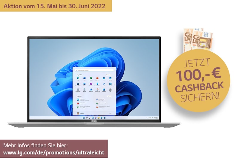 LG 17" Ultraleichtes Notebook mit Intel® Core™ Prozessor der 11. Generation und 80-WH-Akku, 17Z90P-G.AA76G