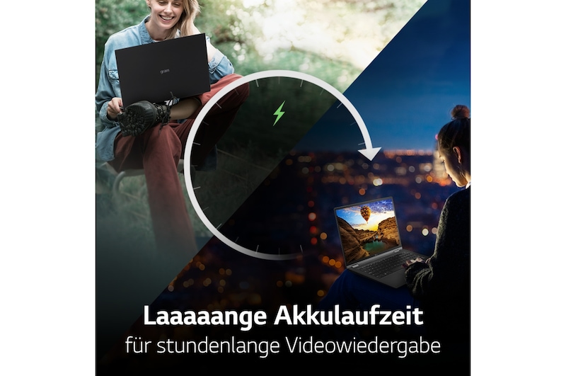 LG 16 Zoll Notebook mit Windows 11 Home | Intel® Core™ i7 Prozessor | 32GB LPDDR5 RAM | 2TB SSD | 80-WH-Akku | 16Z90R-G.AD7CG, 16Z90R-G.AD7CG