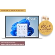 LG 17" Ultraleichtes Notebook mit Intel® Core™ Prozessor der 11. Generation und 80-WH-Akku, 17Z90P-G.AA87G