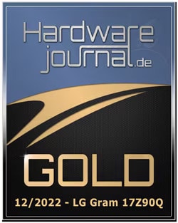 Dem LG gram 17Z90Q wurde im Test bei Hardware journal eine Empfehlung ausgesprochen.1