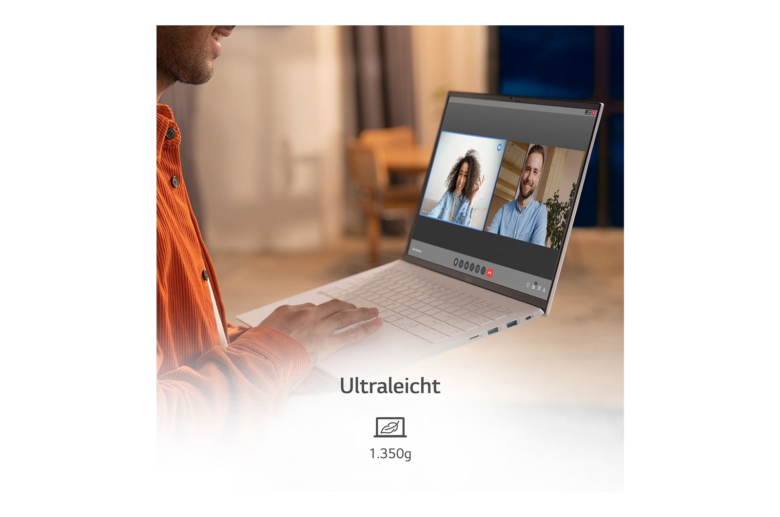 LG 17'' Notebook mit Windows 11 Home | Intel® Core™ i7 Prozessor | 16GB LPDDR5 RAM | 1TB SSD | 80-WH-Akku | 17Z90Q-G.AA77G, 17Z90Q-G.AA77G