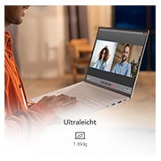 LG 17'' Notebook mit Windows 11 Home | Intel® Core™ i7 Prozessor | 16GB LPDDR5 RAM | 1TB SSD | 80-WH-Akku | 17Z90Q-G.AA77G, 17Z90Q-G.AA77G
