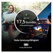 LG 17'' Notebook mit Windows 11 Home | Intel® Core™ i7 Prozessor | 16GB LPDDR5 RAM | 1TB SSD | 80-WH-Akku | 17Z90Q-G.AA77G, 17Z90Q-G.AA77G