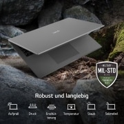 LG 17'' Notebook mit Windows 11 Home | Intel® Core™ i7 Prozessor | 16GB LPDDR5 RAM | 1TB SSD | 80-WH-Akku | 16Z90Q-G.AA79G, 17Z90Q-G.AA79G