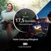 LG 17'' Notebook mit Windows 11 Home | Intel® Core™ i7 Prozessor | 32GB LPDDR5 RAM | 2TB SSD | 80-WH-Akku | 17Z90Q-G.AD7CG, 17Z90Q-G.AD7CG