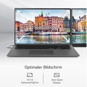 LG 17'' Notebook mit Windows 11 Home | Intel® Core™ i7 Prozessor | 16GB LPDDR4X RAM | 1TB SSD | 80-WH-Akku | 17ZB90Q-G.AA79G, 17ZB90Q-G.AA79G