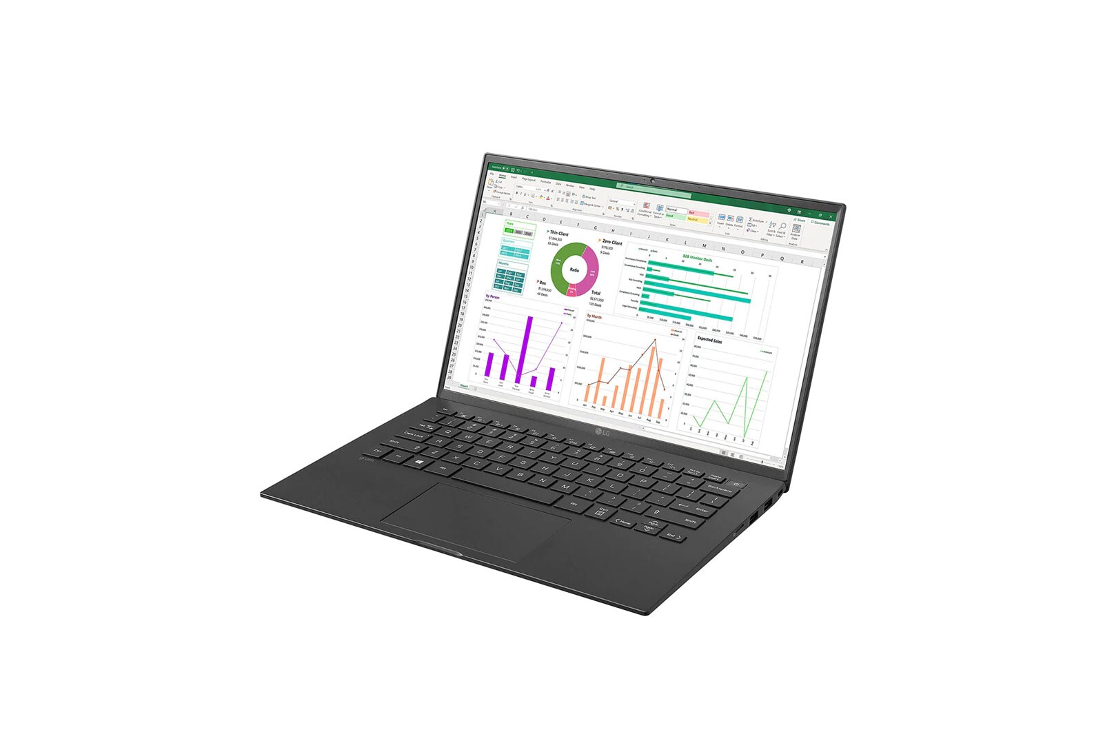 LG 14" Mobiler Thin Client mit Intel® Core™ i3 der 11. Gen., 72-Wh-Akku und IPS, 14ZT90P-G.AX32G