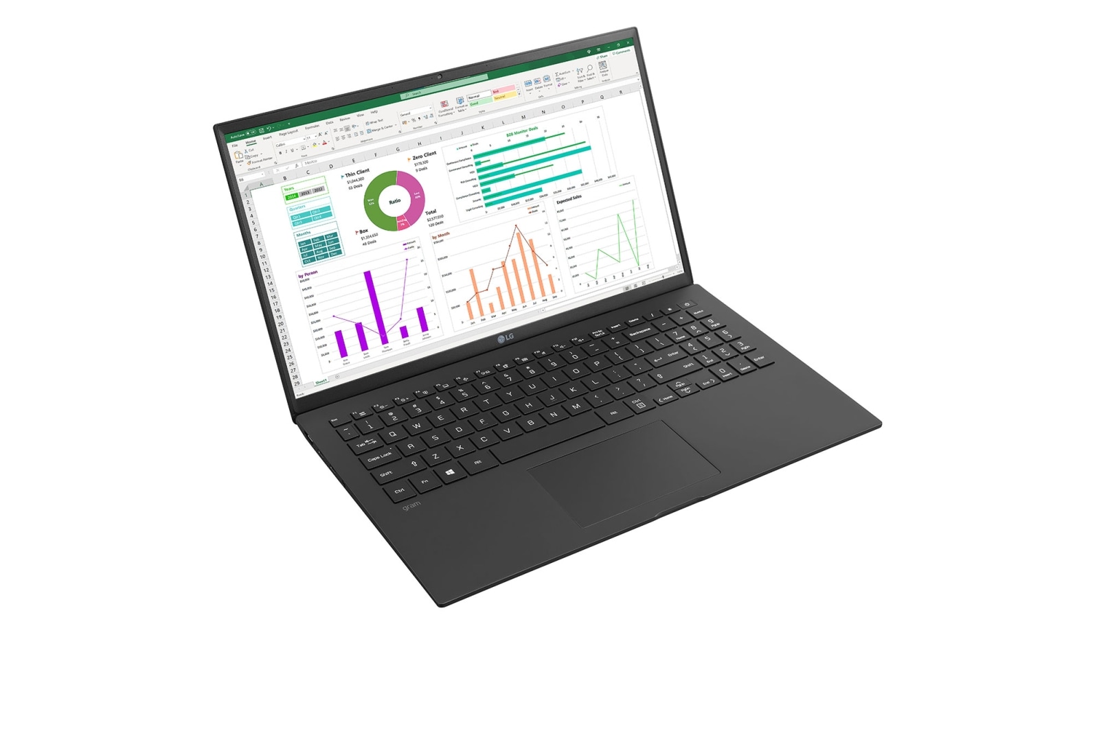 LG Mobile Thin Client mit 15,6 Zoll und 16:9 IPS-Display, 15ZT90P-G.AX36G