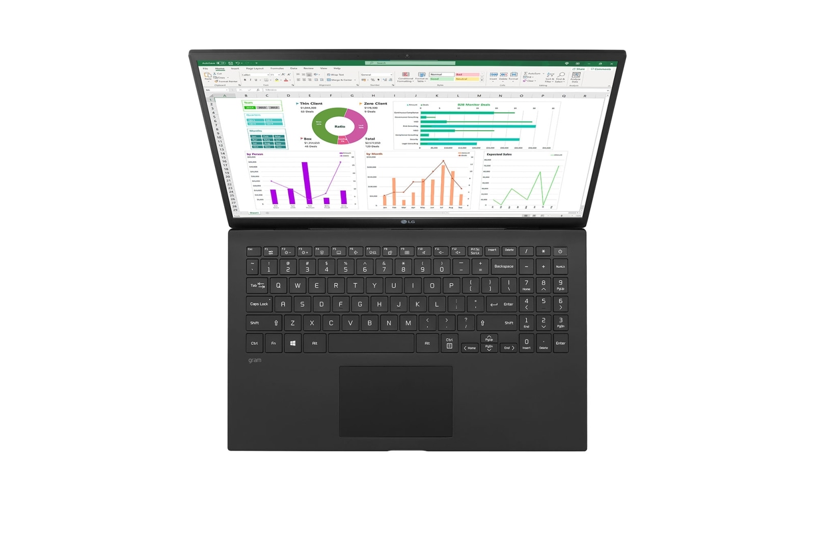 LG Mobile Thin Client mit 15,6 Zoll und 16:9 IPS-Display, 15ZT90P-G.AX36G