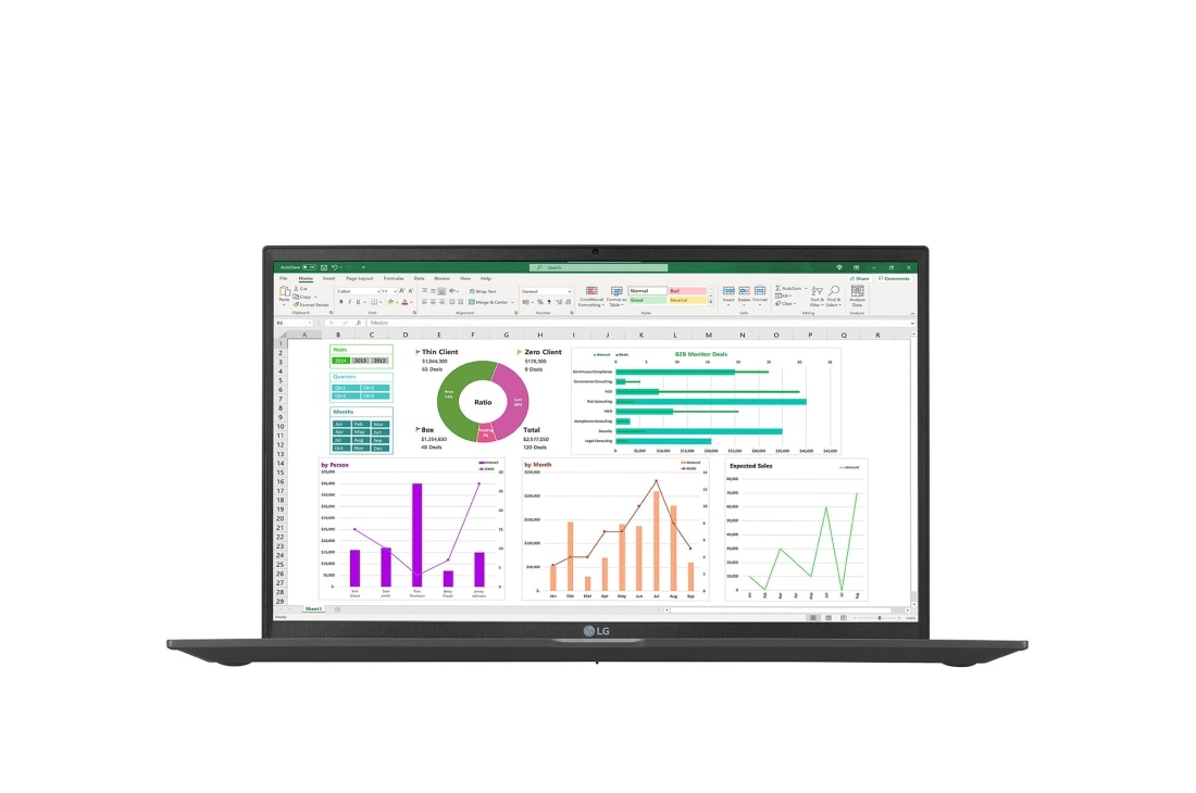 LG 15,6" Mobiler Thin Client mit Intel® Core™ i3 der 11. Gen., Windows 10 IoT LTSC und IPS, 15ZT90P-G.AM32G