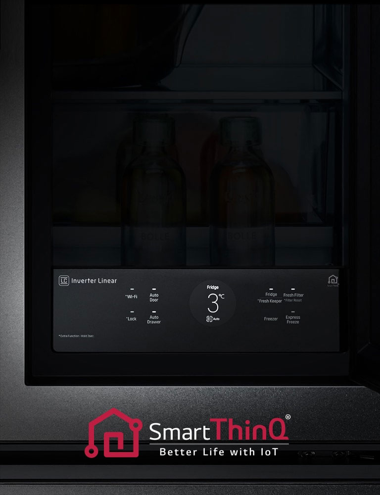 TFT-LCD Touch Display & Smart ThinQ™ mit Wi-Fi