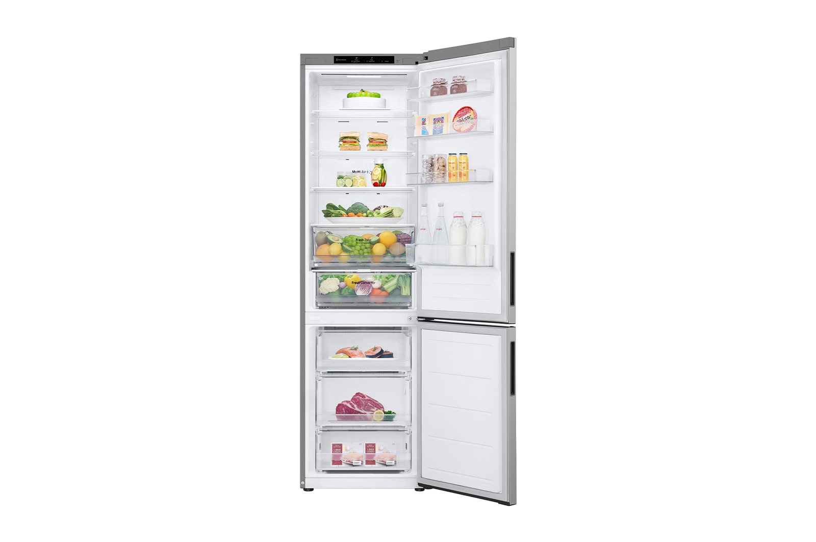 Haustür offen mit Essen