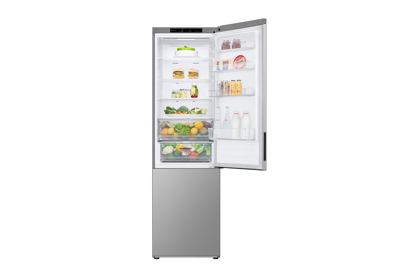 Haustür offen mit Essen