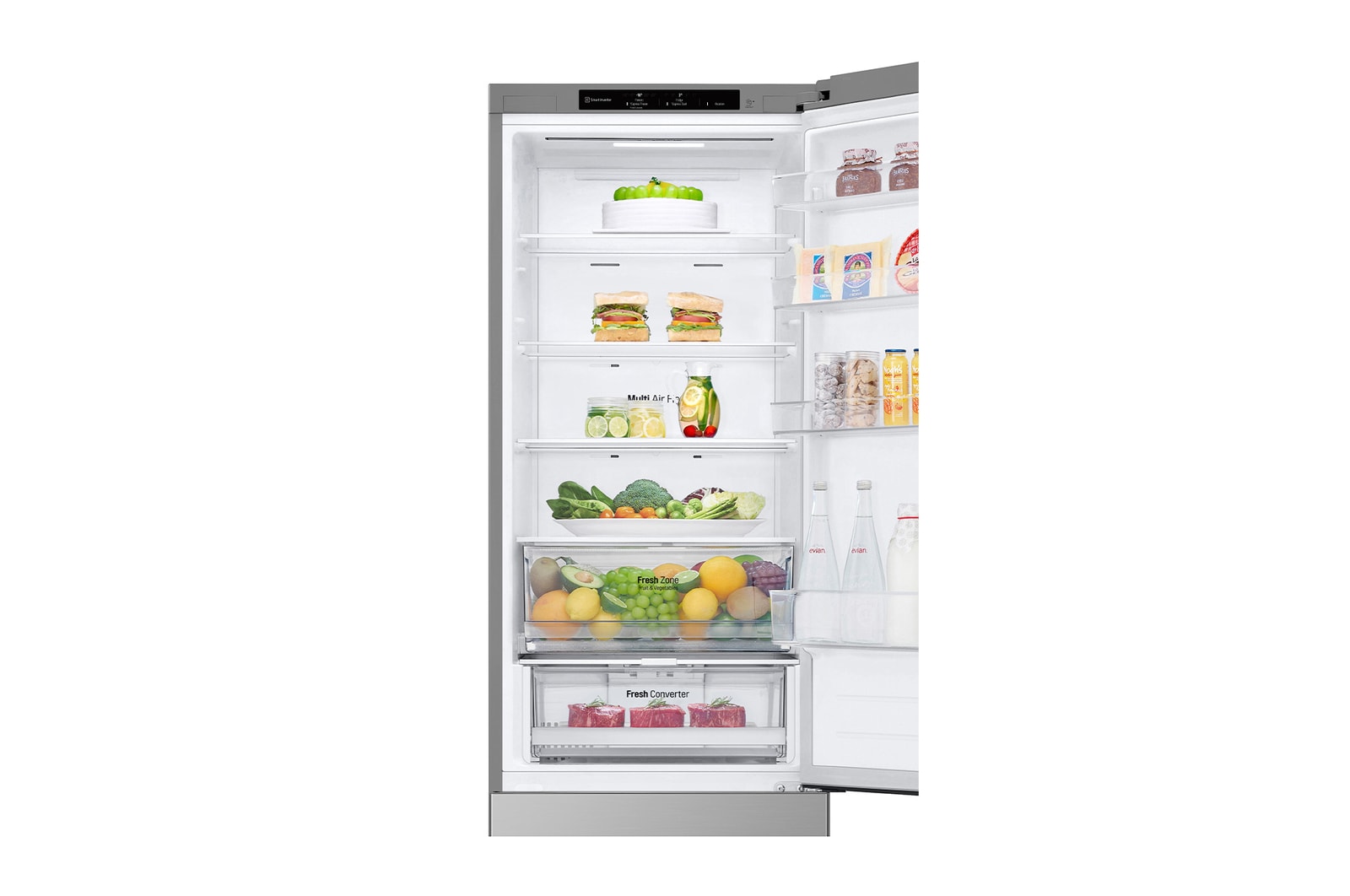 Haustür offen mit Essen